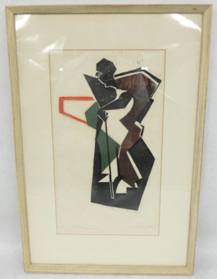Capri Beggar Another one Carol Beirstein 8/60 Signed Block Print 