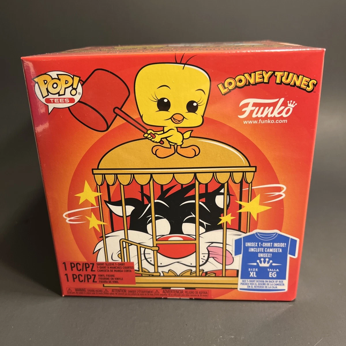 (SEALED POP/TEE SIZE XXL) Funko Pop! and Tee Sylvester & Tweety