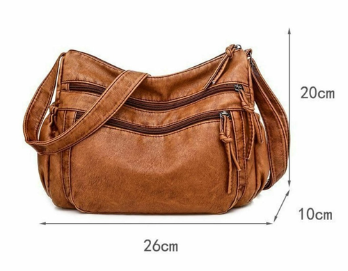 Women Vintage Handbag Tote Hobo Bag Soft PU Leather Crossbady Shoulder Bag Purse - Picture 12 of 16