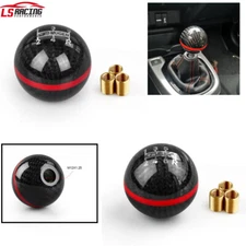 US 5/6 Speed Racing Real Carbon Fiber Shift Shifter Knob Manual MT Ball Gear