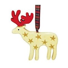 Reindeer Christmas Ornament, Woodland Cabin Lodge Hanging Decorations