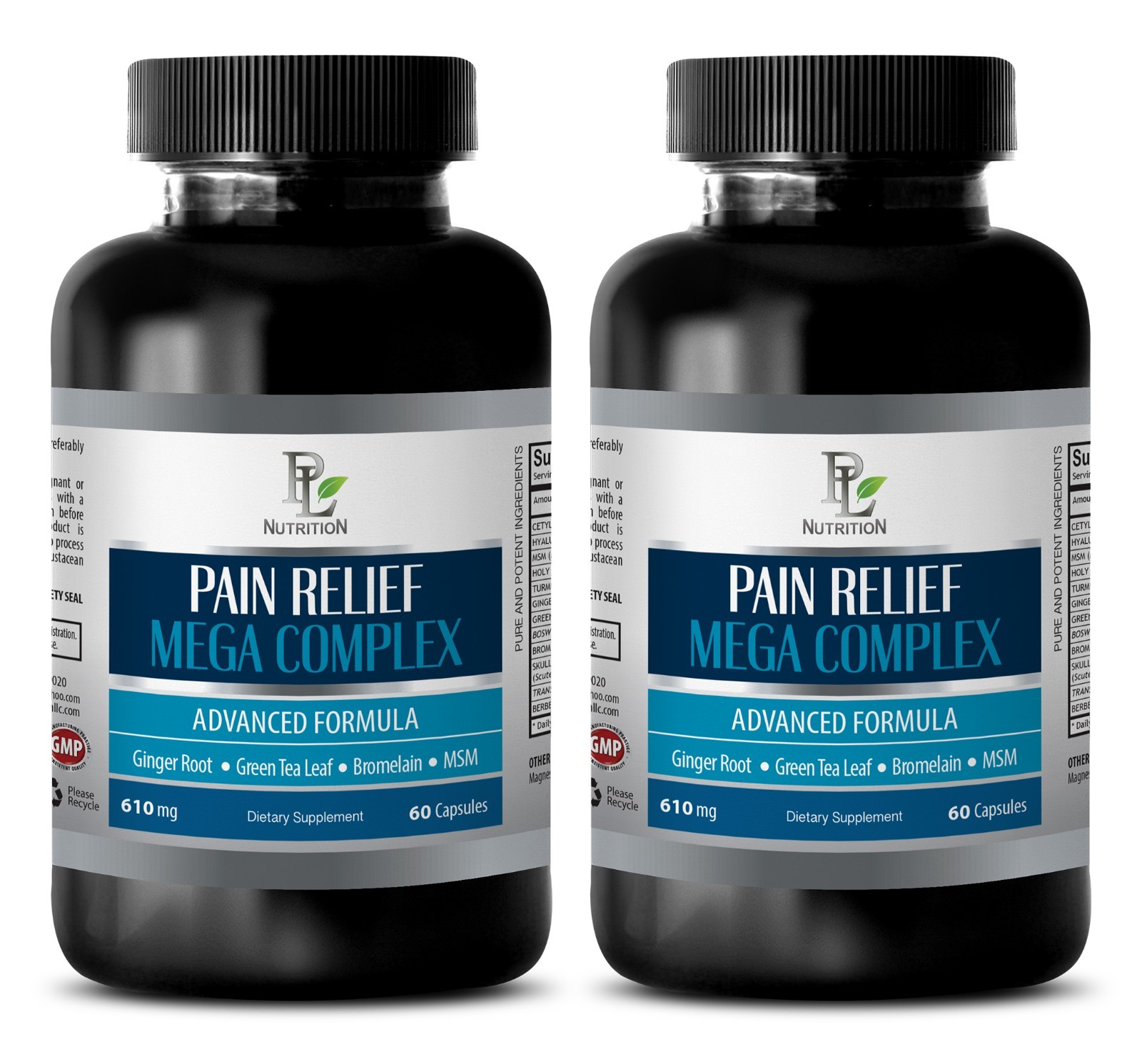pain reliever - PAIN RELIEF MEGA COMPLEX 610MG 2B- msm joint supplement