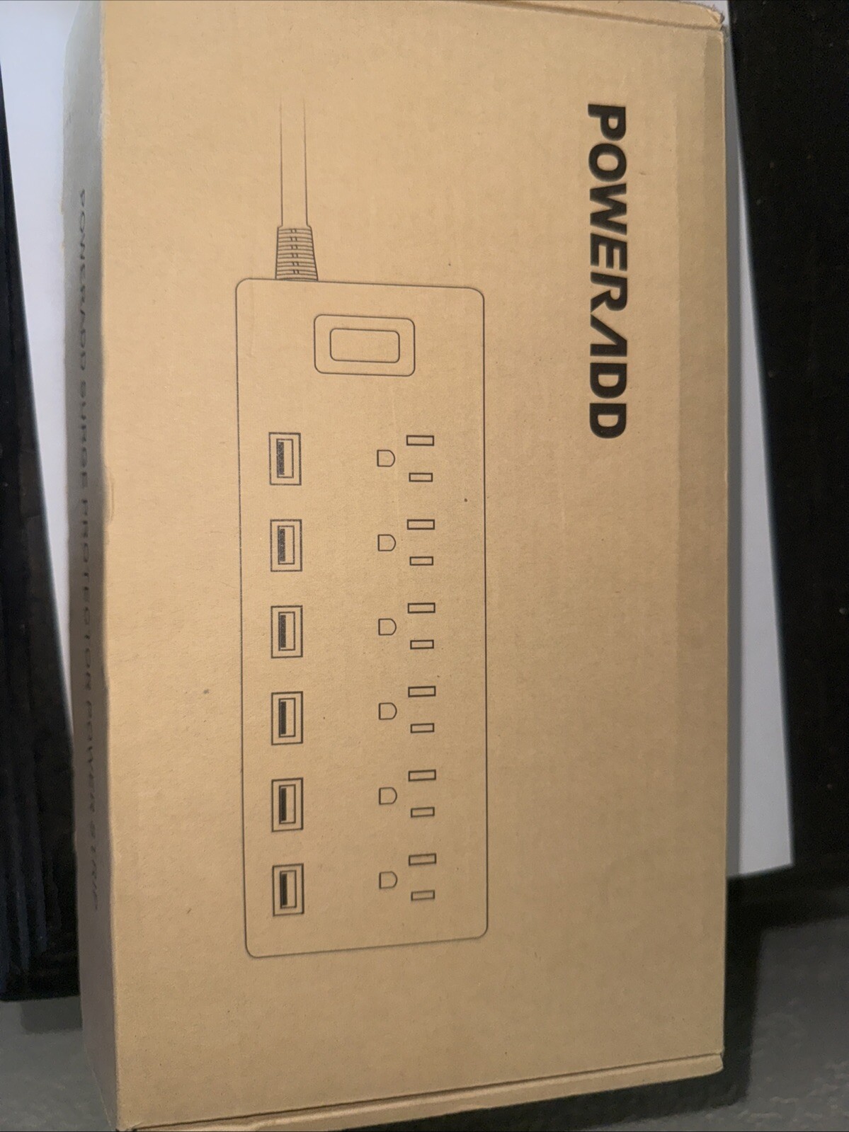 Power Add Power Strip 6 Outlets 6 USB