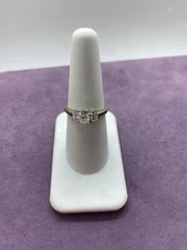 14Kt White Gold Past Present Future .78tw  I1/I2, E-H Diamond Ring Sz6.75 I91330