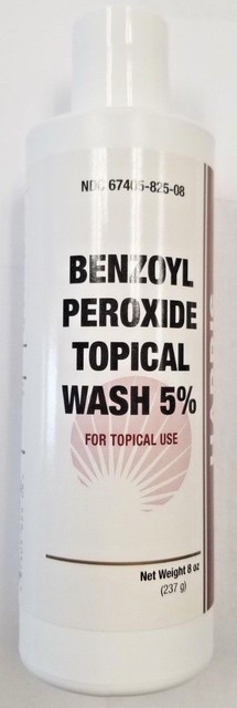 benzoyl peroxide topical face wash