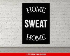 Motivational Home Gym Banner - Weightlifting Wall Art