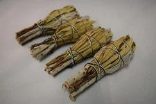 NessaStores- White Sage + Yerba Santa Smudge Incense 3-4" Bundle (4 pcs) #JC-094