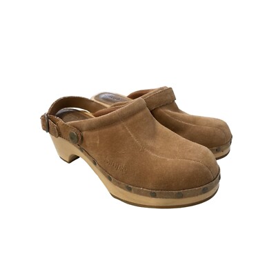 Women’s tan suede slip-on mules gently used Born | Shoes | Womens Tan Suede Slipon Mules Gently Used  main image 4