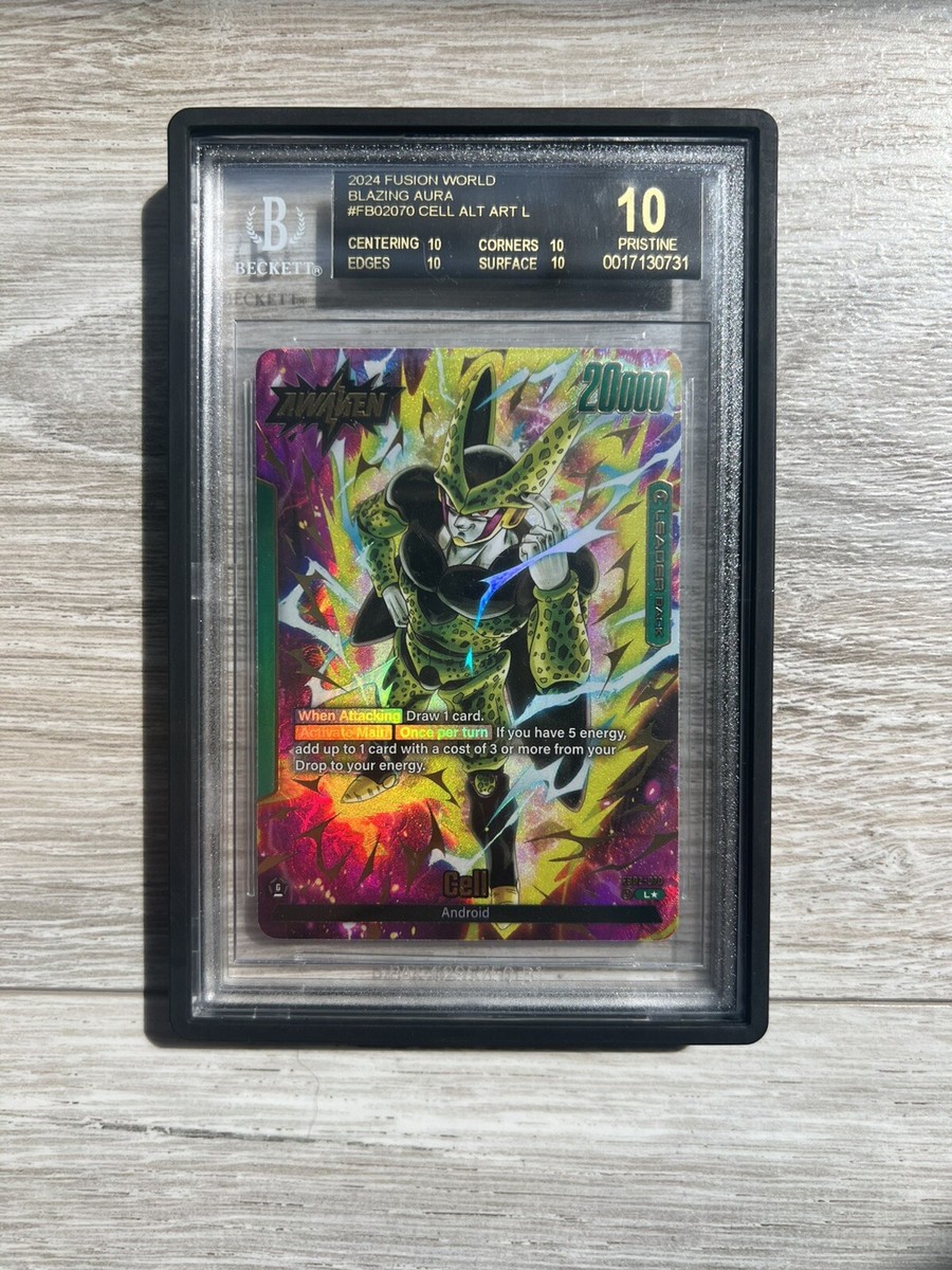 Cell Alternate Art Leader BGS 10 Black Label Dragon Ball Fusion