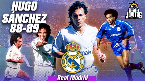 R. MADRID AWAY 85/86 - Jersey - Hugo Sanchez # 9 - HUMMEL - XL (USA-LARGE) - Picture 8 of 10