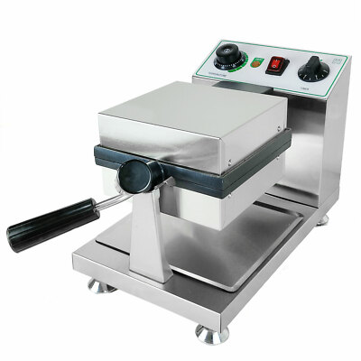 1200W Electric Egg Waffle Maker Baker Machine Nonstick Stainless Steel 42PCS