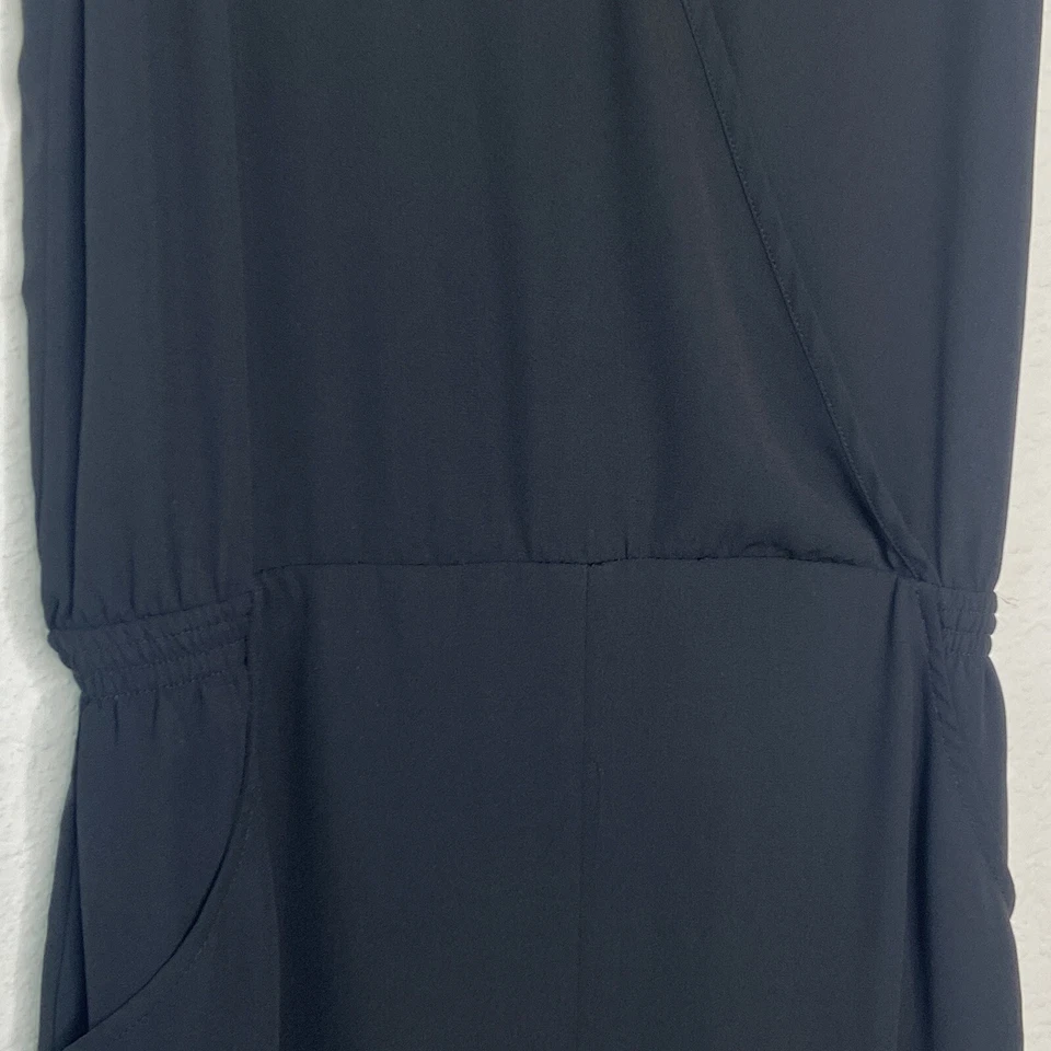 Mono negro con bolsillo en pierna acanalada envolvente sintética AQUA S Foto 3 de 4