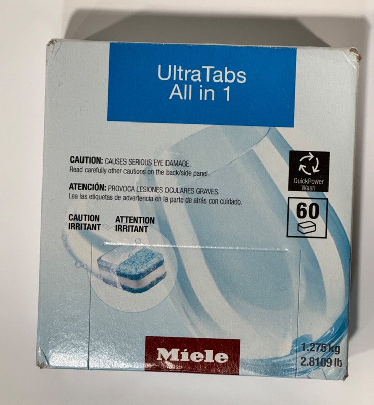 Miele UltraTabs All-in-One Dishwasher Detergent Tabs tablets BRAND NEW 60 count