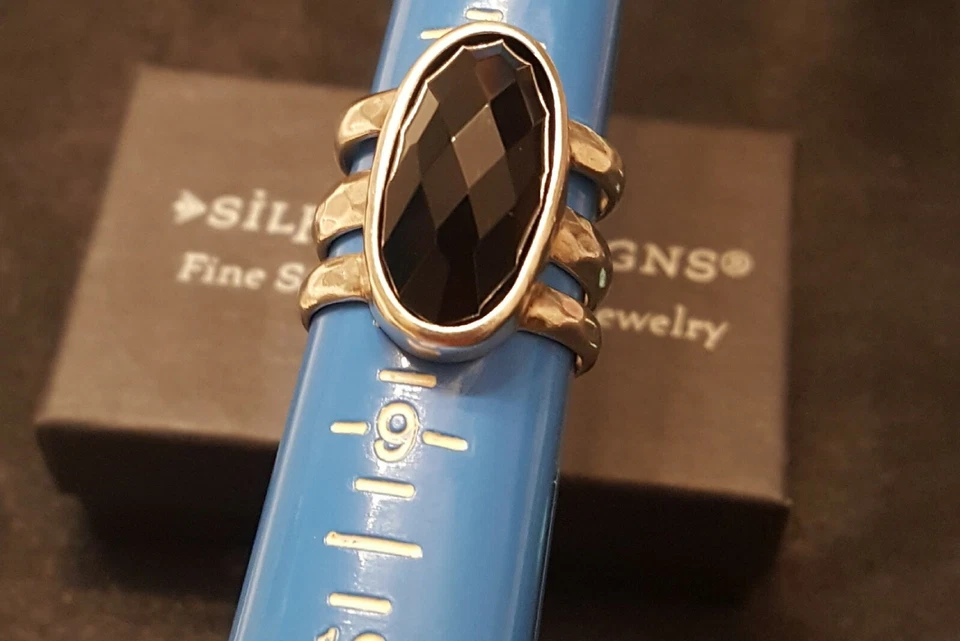 Silpada Change of Art Ring R3062 Sterling Silvr Howlite Agate Sz7 .1 Wear 3 Ways - Image 3 of 4