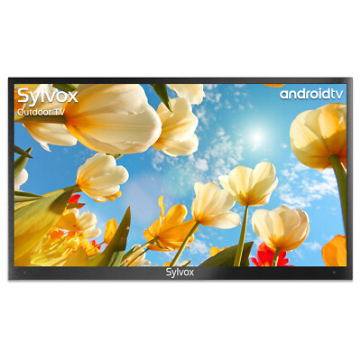 43 In Outdoor TV Smart Android TV 1000nit 4K UHD IP55 Waterproof TV Partial Sun