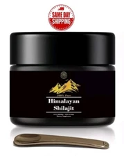 Pure 100% Himalayan Shilajit,Soft Resin,Organic,Extremely Potent,Fulvic Acid 60g