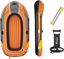 Bestway H2OGO! Kondor 3000 Inflatable Boat/Raft w/2 Oars & Inflation Pump, New
