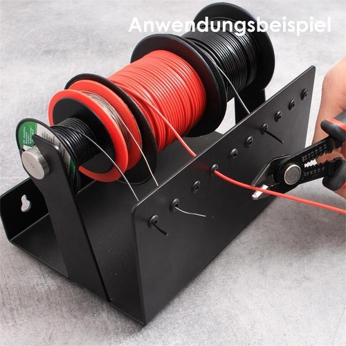 Kabelabroller fü 10 Rolle Kabel-Abroll-Vorrichtung-Halter Litzen-Abrollhalterung - Bild 6 von 6