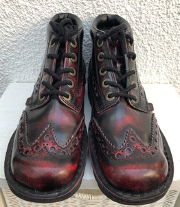 oxblood red boots