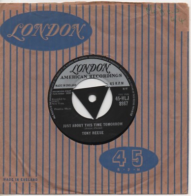 TONY REESE just about this time tomorrow*lesson in love '59 UK LONDON TRI-CENTRE