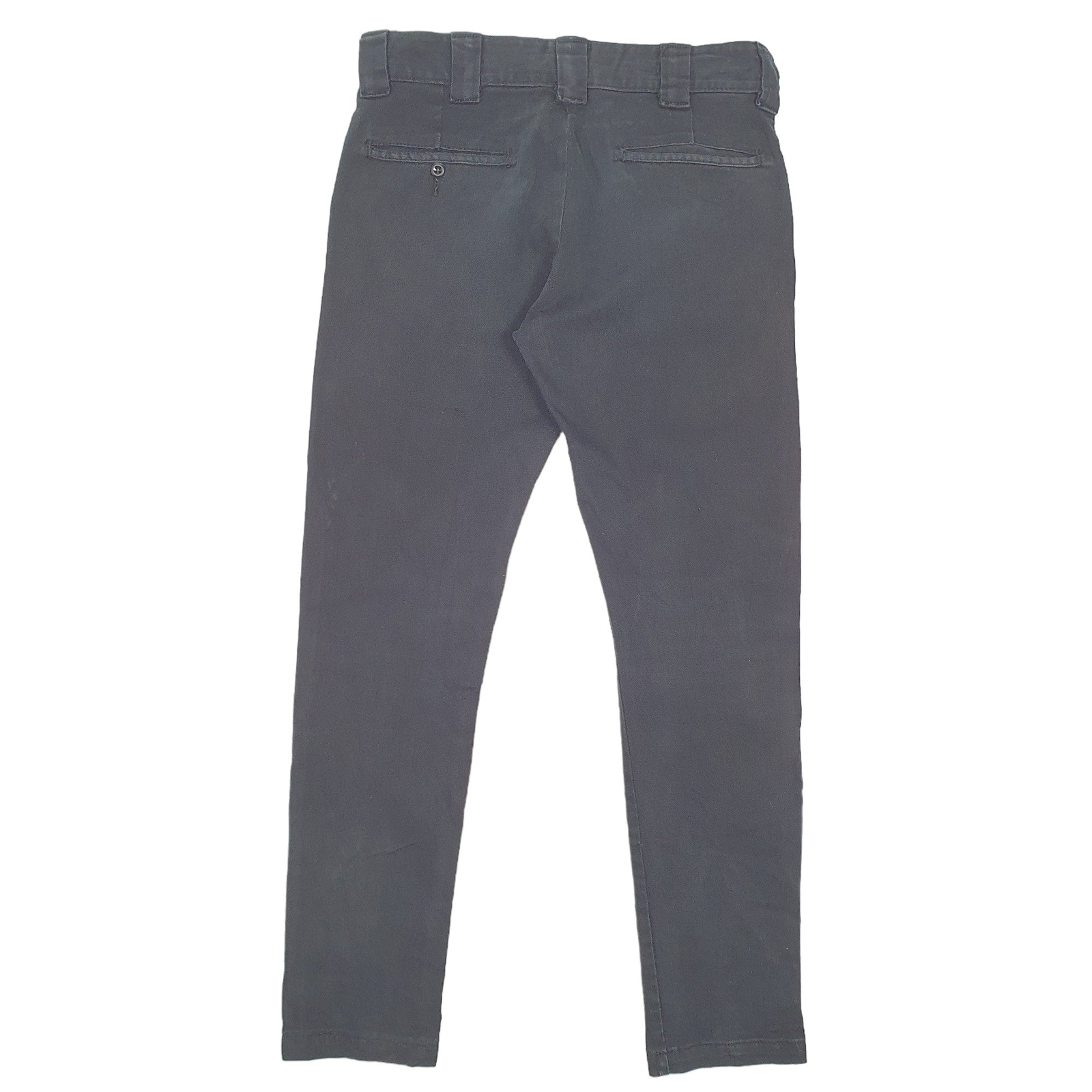 DICKIES Skinny Work Pant Chino Trousers Cotton Black Mens W30 L30 image 3