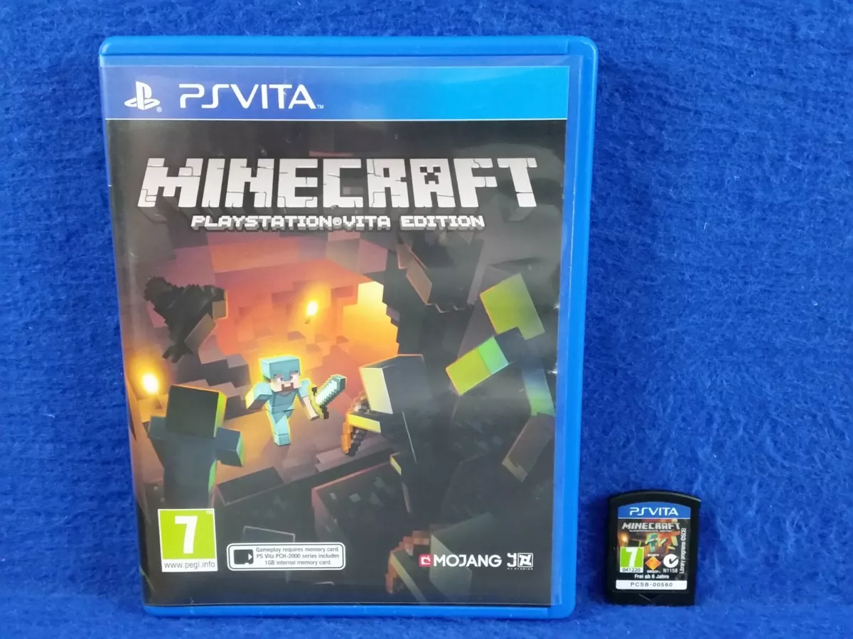 PS VITA MINECRAFT Physical Cart Version Rare(Works on US Consoles) Region  Free