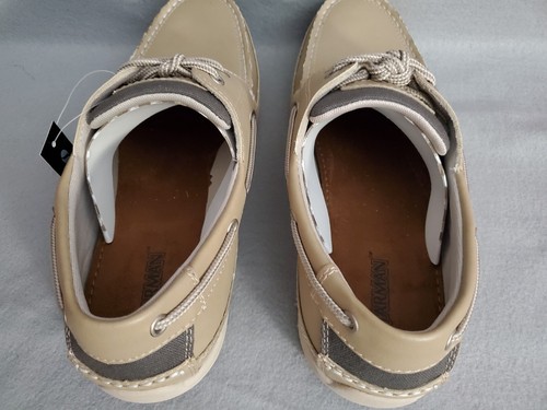 Jarman Tie Boat Zapatos Para Hombre Talla 11 Piedra (beige/bronceado) NUEVO en Caja - Imagen 6 de 11
