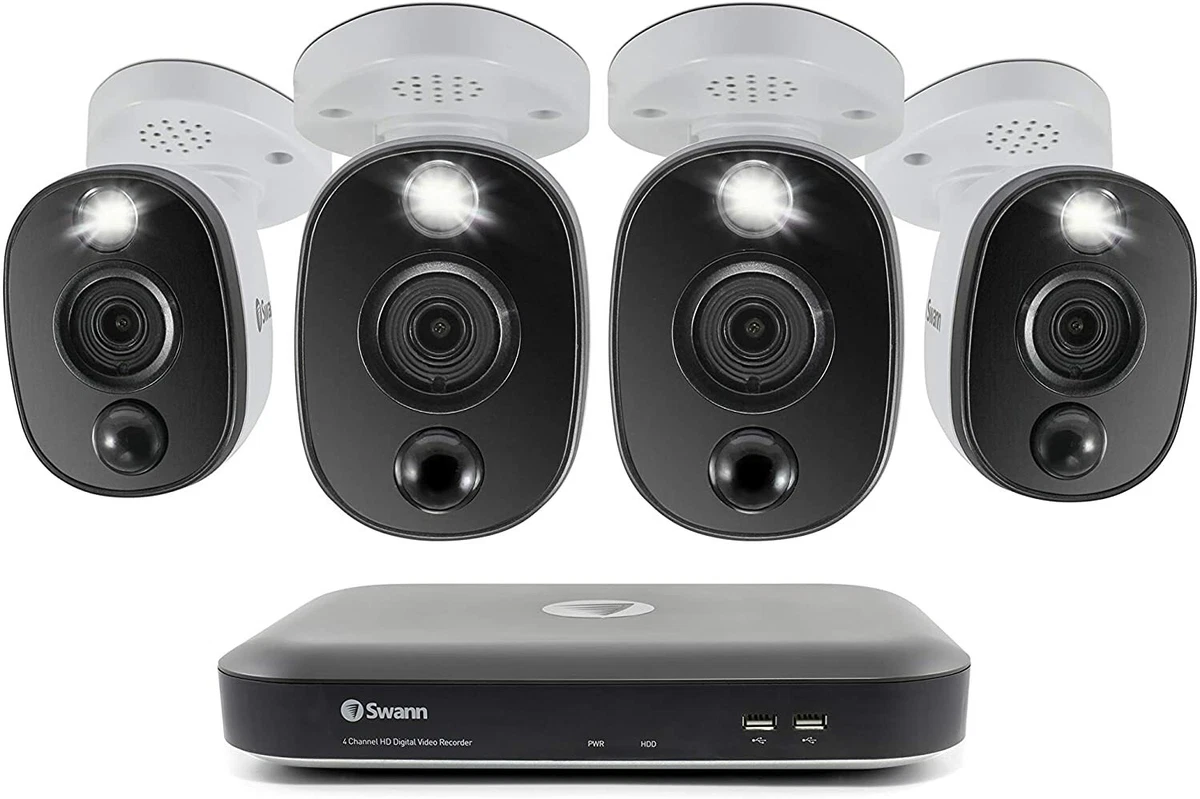 Swann 4 Channel 4 Camera DVR Security System Wired Surveillance 4K HD DVR 5580