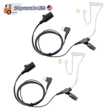 Earpiece Headset w/PTT Mic For Motorola CP040 CP140 CP185 CP200 CP200d CLS Radio