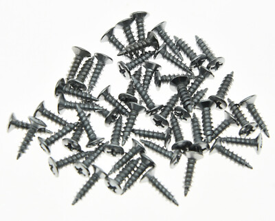 Set of 50 Guitar Bass Pickguard Scratch Plate Screws 3 Colors
