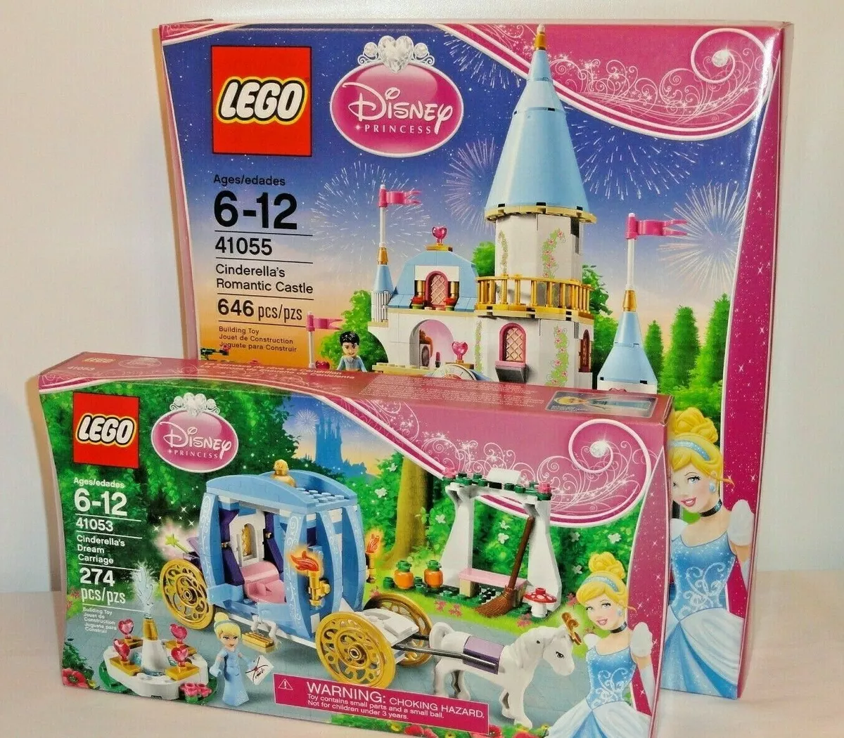 NEW LEGO 41055 Disney Princess Cinderella&#039;s Castle Dream Carriage 41053 eBay