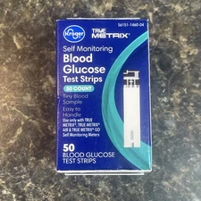 Kroger True Metrix Glucose Blood Test Strips - 50ct.              EXP 03-15-2025
