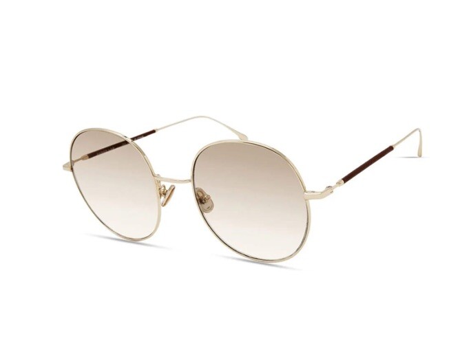 Derek Lam Womens Salma Sunglasses Cognac With Case Made In Japan