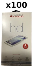 100 LOT Zagg Invisible Shield HD Samsung GALAXY NOTE IV 4 Screen Protector N910