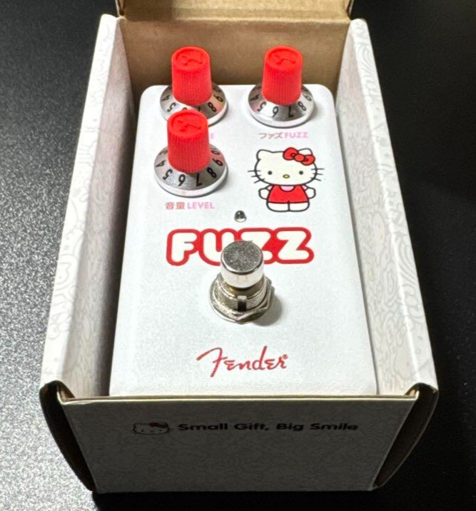 Fender Hello Kitty White Fuzz Pedal Fuzz Distortion Effects Pedal