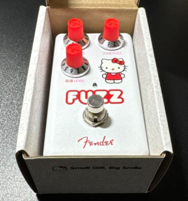 Fender Hello Kitty White Fuzz Pedal Fuzz Distortion Effects Pedal