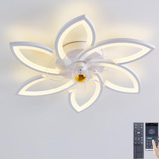 LED Ventilatore Da Soffitto, Ventilatore Da Soffitto Con Luce E Telecomando, Lam