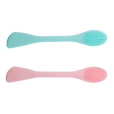 2 Pcs Manual Silicone Face Brush For Deep Cleansing And Facial Massage