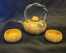 Chinese Yixing Zisha Clay Handmade pumpkin shape  Teapot
