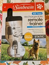 OBN Sunbeam Rechargeable Remote Dog Trainer Static 400 Yard Teach Train