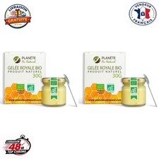 Gelée Royale Bio 30g Planète au Naturel, pot avec doseur, tonus et vitalité