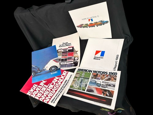 Lot Of 6 VTG 1969 American Motors Corporation Annual Report AMC & Other Booklets