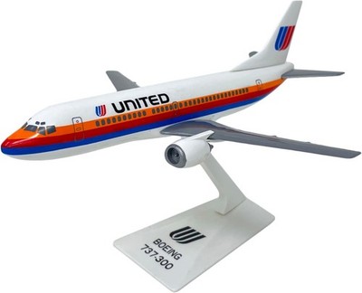 Flight Miniatures United Boeing 737-300 Saul Bass Desk Top 1/200 Model Airplane