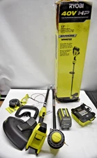 RYOBI 40V HP Brushless 17 in. Cordless Carbon Fiber Shaft Trimmer Kit 6.0Ah