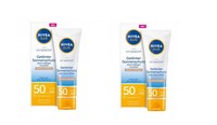 2X Nivea SUN UV Gesicht GetöNter Sonnenschutz LSF 50 Mittlerer Hauttyp 50 Ml