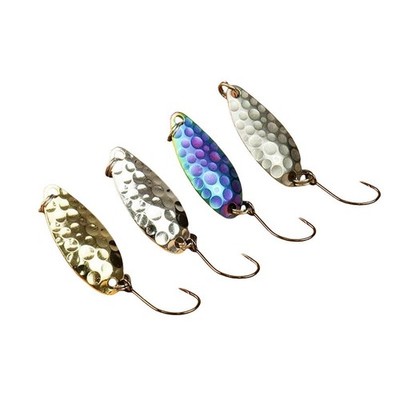 Metal Spinner Jig Spoon Lure Set 1.8g-5.3g Trout Perch Salmon Fishing Bait!