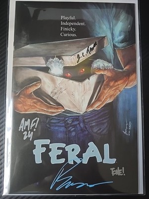 Feral #6 Signed 4x Exclusive Gremlins Homage. Fleecs, Tone, Buzz, Troll