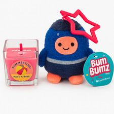 Bum Bumz Plush Stellan Astronaut CosmicBumz Summertime Candle set Russ Toys ne