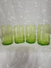 Coca Cola Glasses Medium Green Vintage Can Tumblers Set of 4 Retro 80s-90s