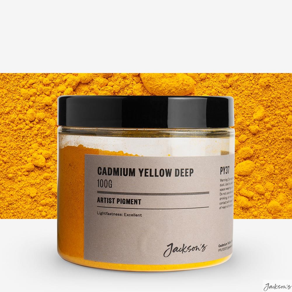 Jackson's : Artist Pigment : Cadmium Yellow Deep PY37 : 100g (in 200ml Jar) (...